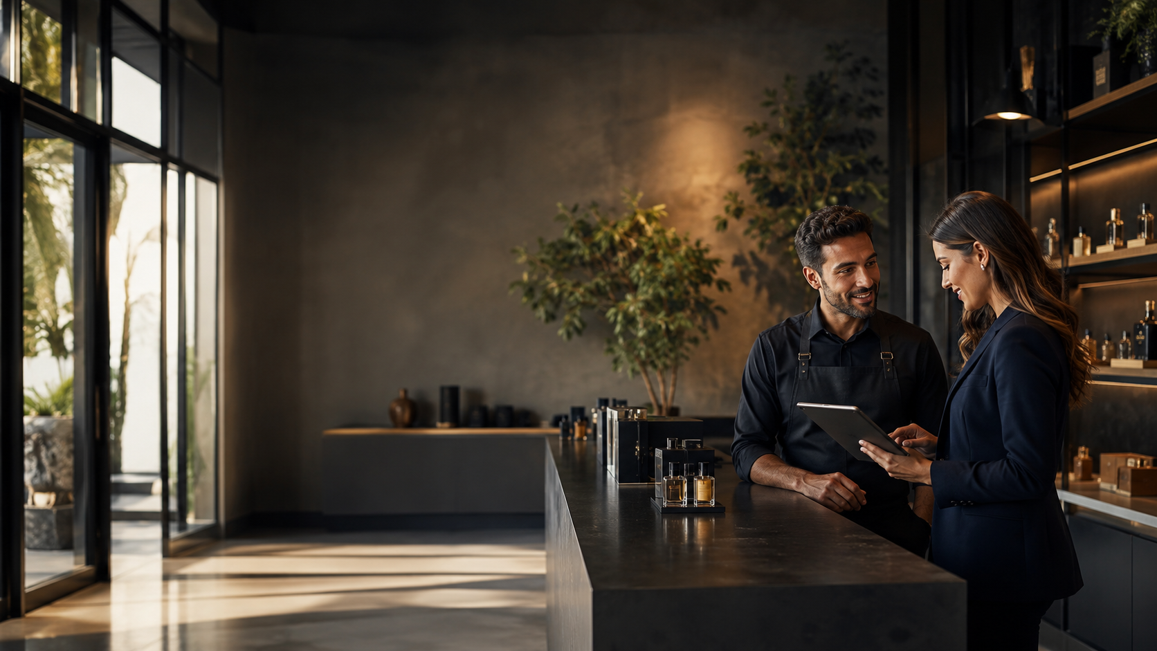 TukVa business partner working with a local business owner